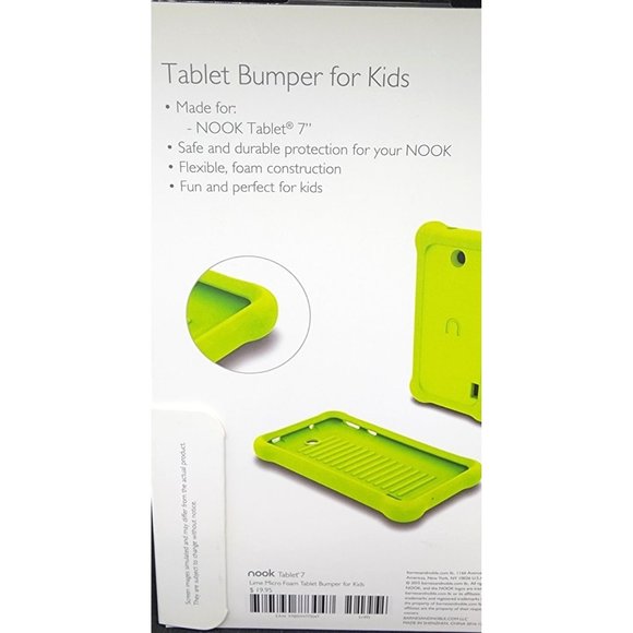 Nook Lime Foam Kid's Bumper Case for 7" Nook Tablet NEW in Package - Picture 2 of 8